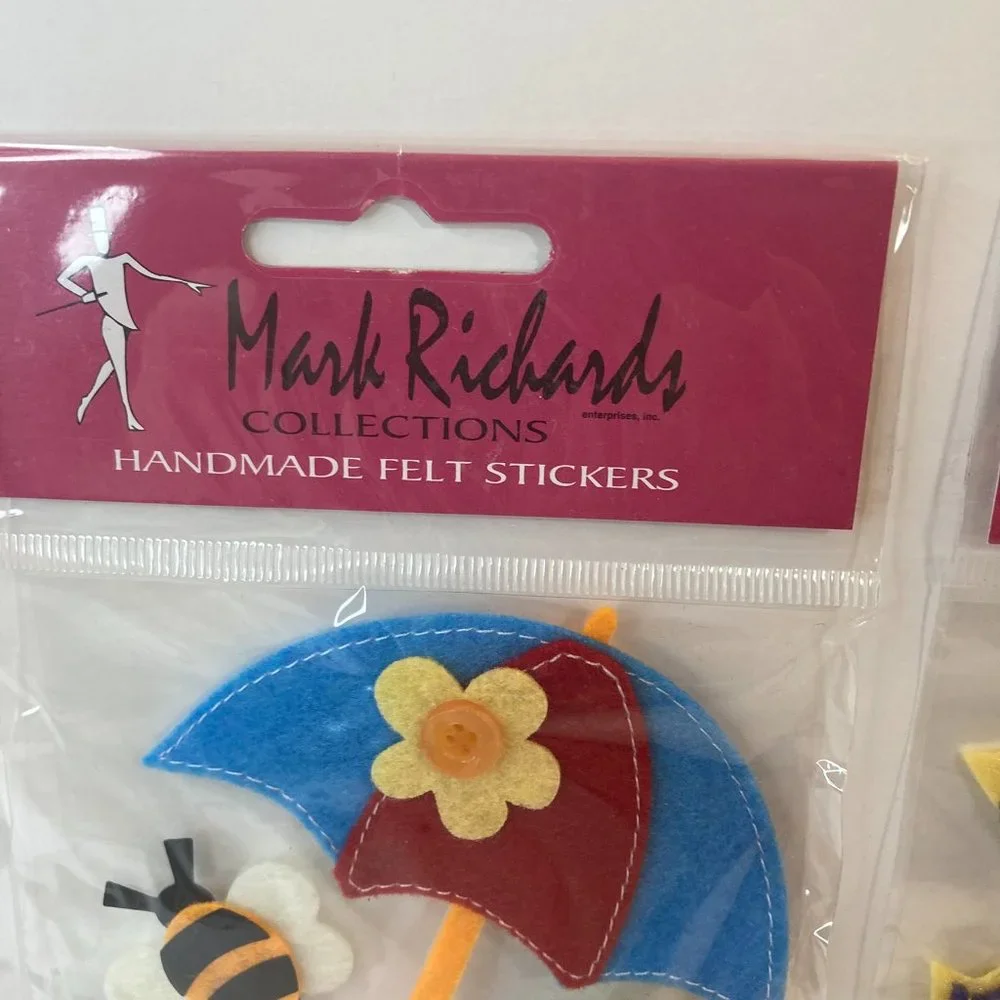 Scrapbook Embellishments Felt Stickers Beach Bee Boat Scuba Paper Crafts Cards